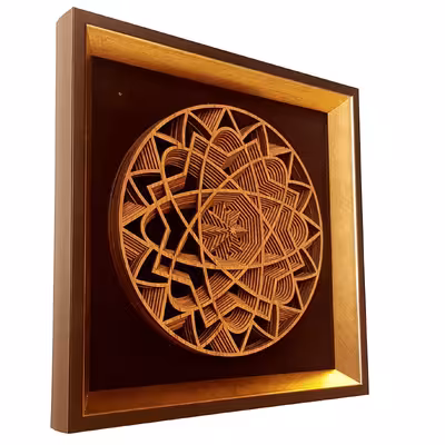 تابلوی دیواری طرح ماندالا 