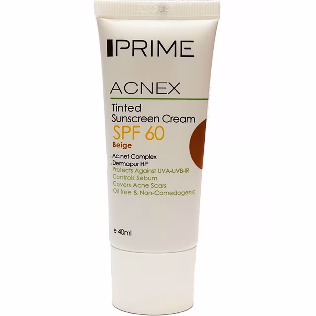 ضد آفتاب بژ SPF60 پریم (مناسب پوست چرب)