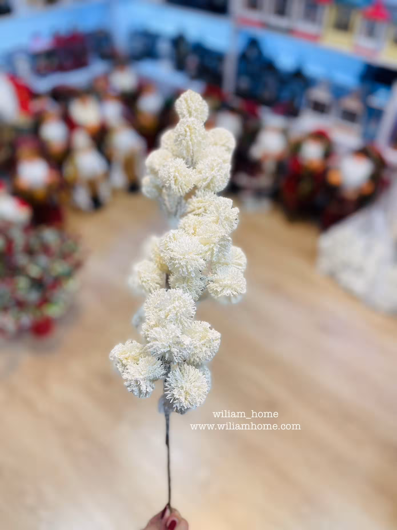 شاخه کریسمس توپی برفی 65 سانت، 122-18