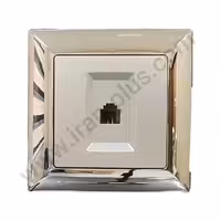 تلفن تک سوکت (2خط) مدل الیزه طرح متال نقره ای