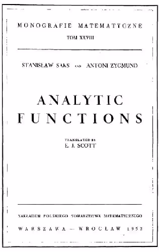 خرید و دانلود نسخه کامل کتاب Analytic functions