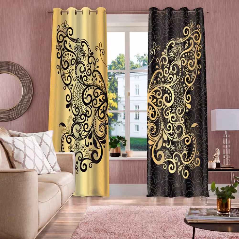 پرده پانچی کد 63 (طرح پروانه)