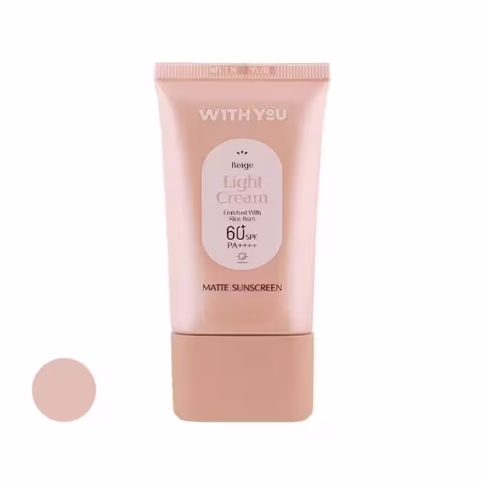 کرم ضد آفتاب رنگی ویت یو spf60 مدل light حجم 50 میلی لیتر