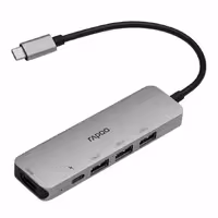 قیمت و خرید هاب چندکاره USB-C پنج پورت رپو مدل XD100C | یاس ارتباط