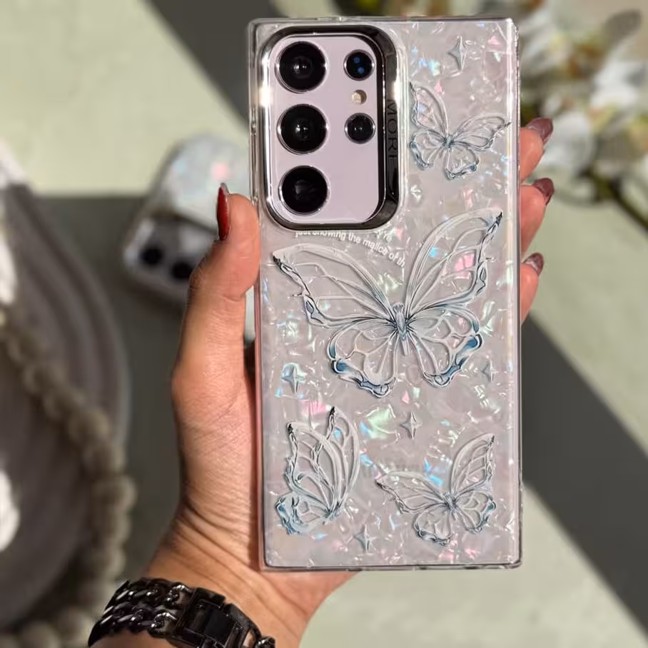 قاب پروانه یخی مناسب برای گوشی موبایل سامسونگ a14