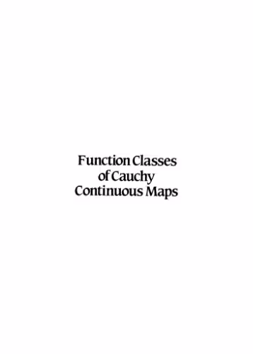 خرید و دانلود نسخه کامل کتاب Function classes of Cauchy continuous maps
