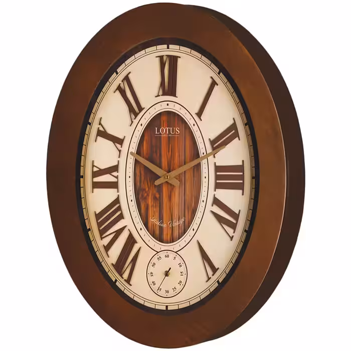 ساعت ديواری چوبی با موتور ثانيه شمار لوتوس کد محصول: ALBANY W-9827