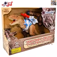ربات دایناسور موزیکال و دودزا اسباب بازی با اسلحه DINOSAUR WS5377