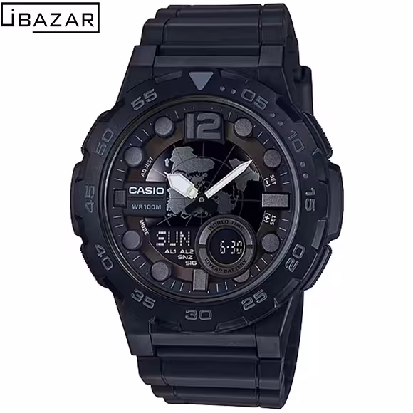 ساعت مچی اورجینال مردانه کاسیو (CASIO) مدل AEQ-100W-1B