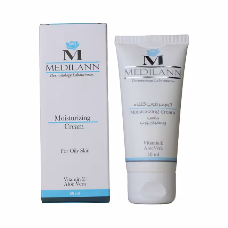 کرم مرطوب کننده پوست چرب مدیلن 50 میل