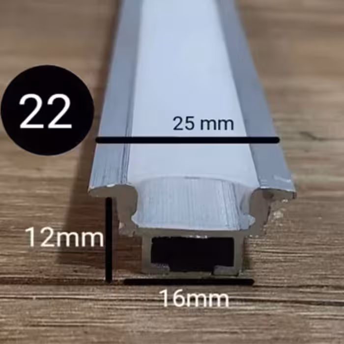 لاینر نوری توکار 1.6 سانتی متری کد 22