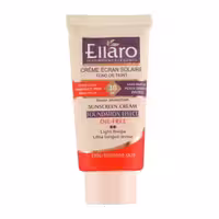 کرم ضد آفتاب SPF 30 کرم پودری  فاقد چربی بژ روشن برند الارو