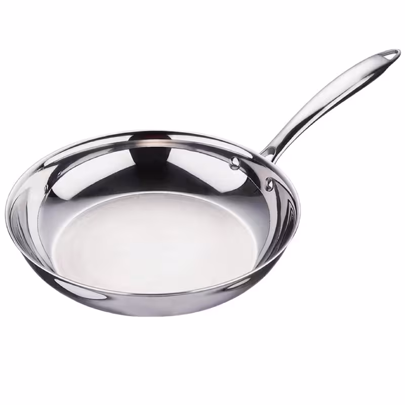 ماهی تابه تک دسته استیل 20 سانتی عرشیا مدل SS160-3563