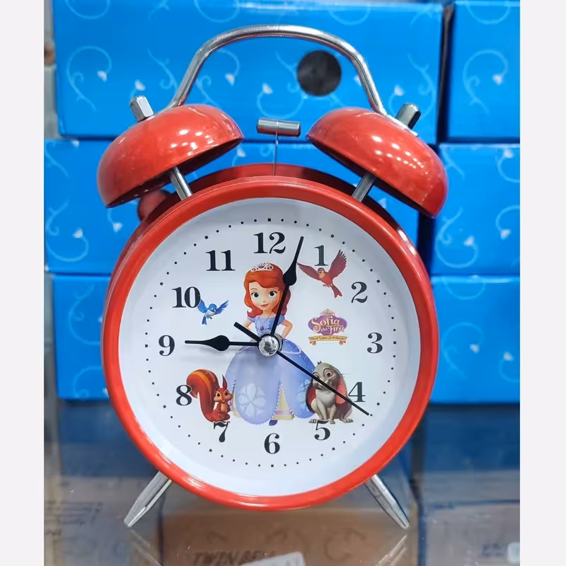 ساعت رومیزی زنگدار چراغدار فانتزی ( خرید عمده و تک ساعت رومیزی گناوه مارکت )