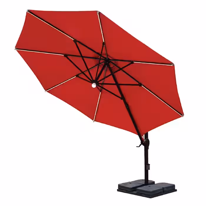 سایبان چتری 360 قطر 4 متر | چرخش کامل و تنظیم ارتفاع