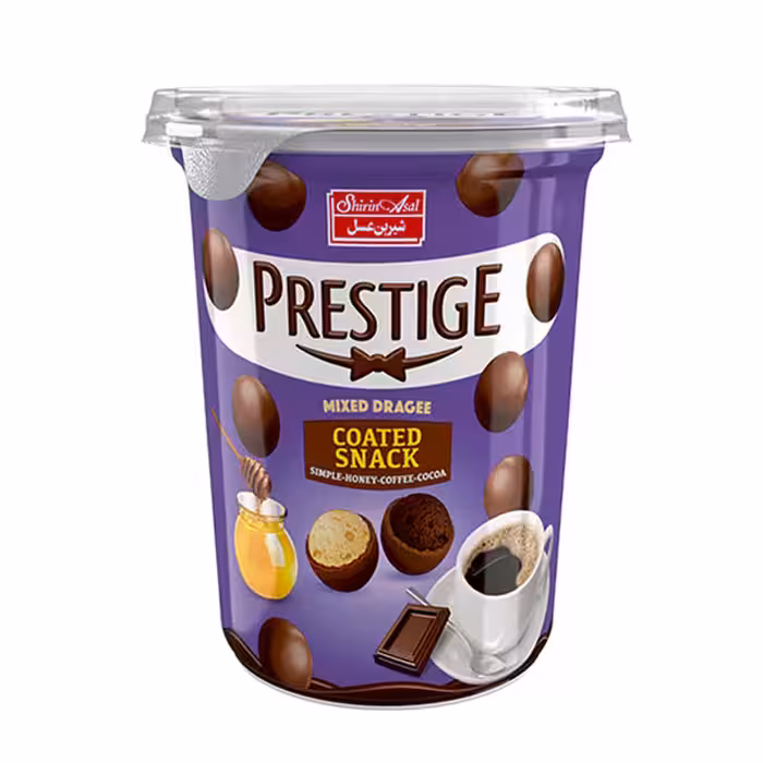 دراژه مخلوط شیرین عسل فراورده کاکائویی پرستیژ 150 گرمی