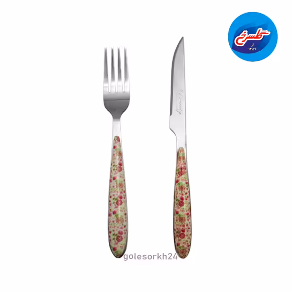 کارد و چنگال بیوتی طرح گل مدل D