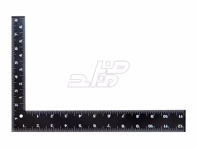 خط کش فلزی L مشکی