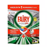 قرص ظرفشویی فیری Fairy مدل Platinum Plus بسته 65 عددی