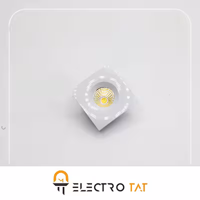 چراغ چشمی توکار 3 وات مربع SPOTLIGHT سان لوکس