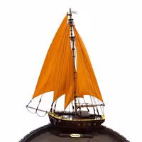 ماکت کشتی چوبی طول 40 سانتیمتری خردلی