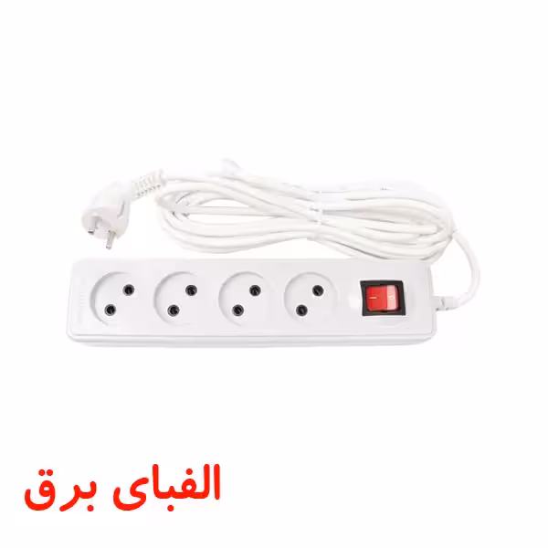 سیم سیار (4 خانه) مدل نیک با کابل 3 متری پارت الکتریک
