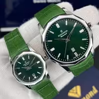 ساعتمچی ست رومانسون بند چرم سبز Romanson