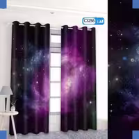 پرده تصویری طرح بنفش کهکشانی برند پرنا