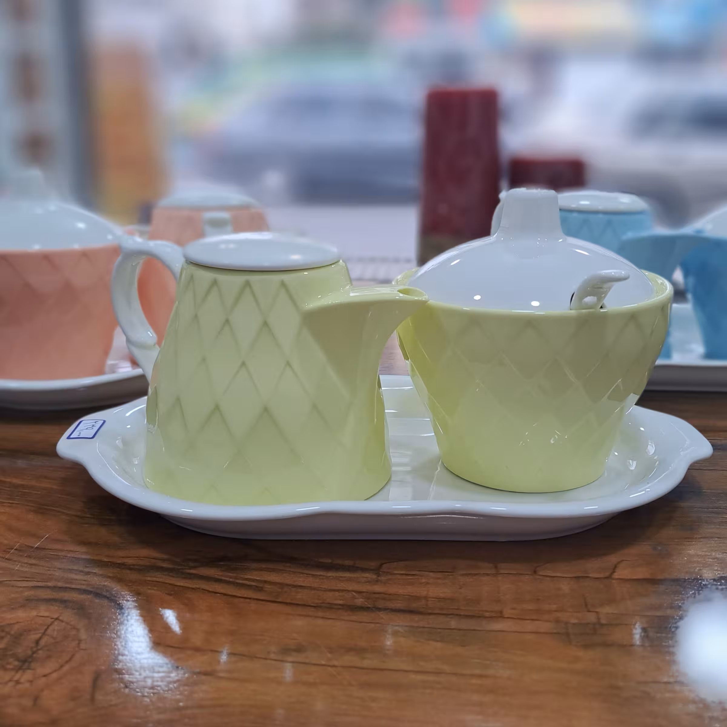 ست  2 تایی شیز و شکر خوری  لیمویی