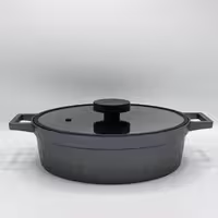 بنتاتی - ماهیتابه دو دسته 28 سانت تیتانیوم ( در دور سیلیکون ) دودی