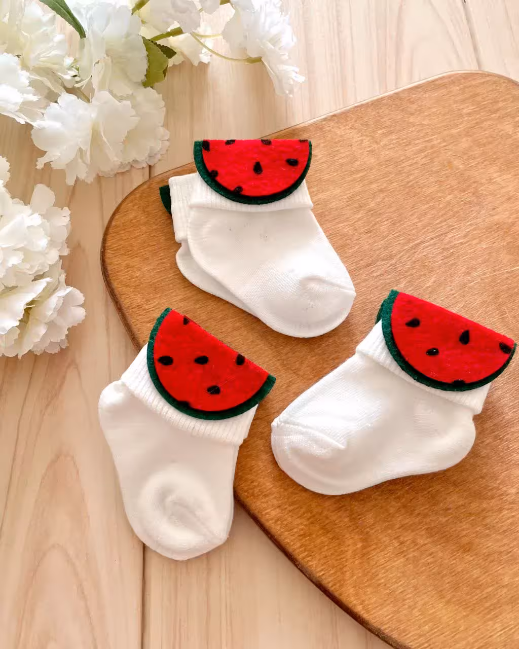 جوراب نوزادی هندوانه