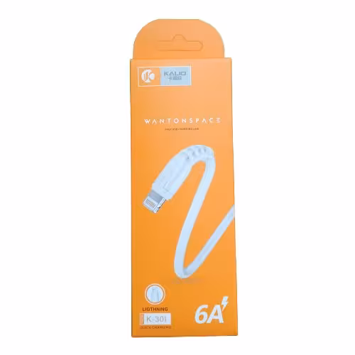 کابل شارژ آیفون کالیو 6 آمپر مدل K30l با سرعت شارژ عالی