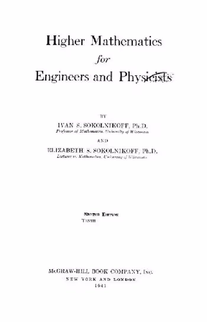 خرید و دانلود نسخه کامل کتاب Higher Mathematics for Engineers and Physicists