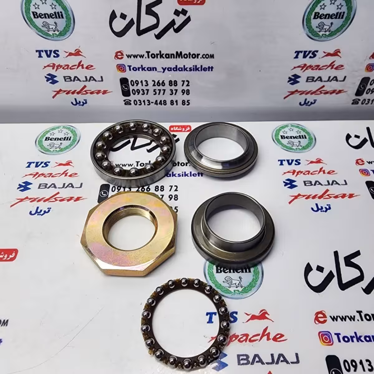 کاسه و ساچمه فرمان موتور طرح ایروکس و NVX اتاق قدیم و کاوان S