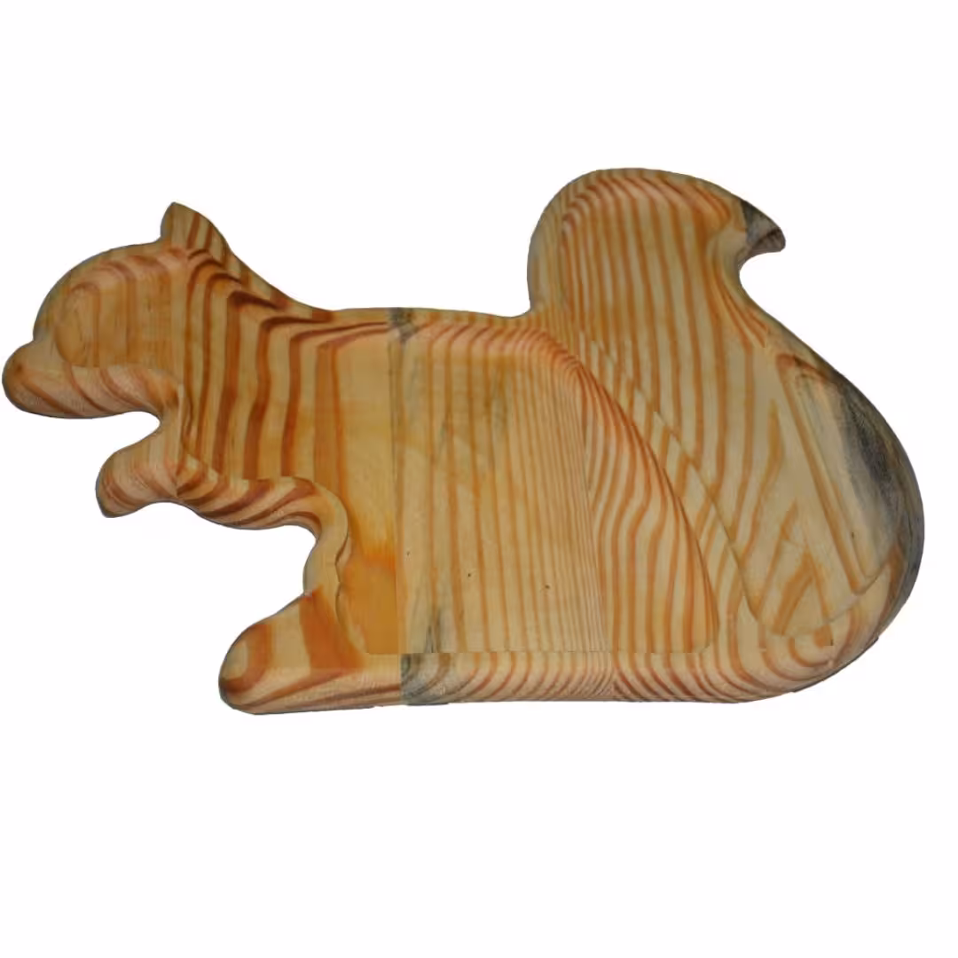 سینی چوبی کودک سنجاب