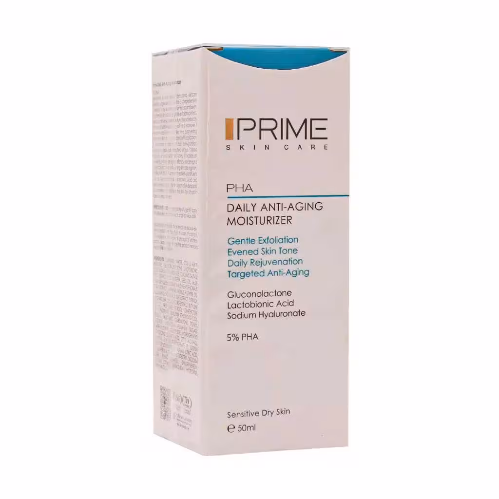 کرم بازسازی کننده و آبرسان صورت پی اچ آ 5 درصد پرایم 50 میلی لیتر | Prime PHA 5% Daily Anti Aging Moisturizer