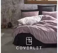 روتختی دونفره زرشکی طرح‌دار کاوری Bambu