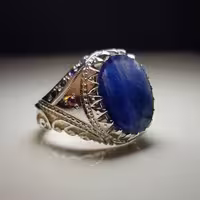 انگشتر یاقوت کبود طبیعی کد 11848