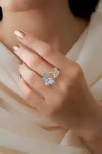 انگشتر جواهری سیترین ایتالیایی نقره زنانه کد 11081