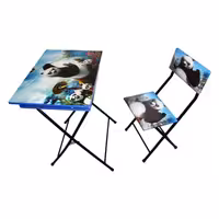 میز تحریر باکسدار با صندلی میزیمو طرح پاندای کونگ فو کار کد 1.1