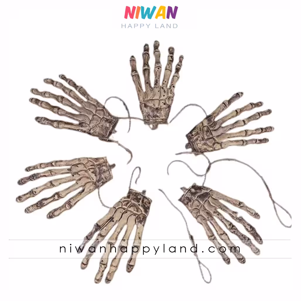 ریسه اسکلت دست هالووین