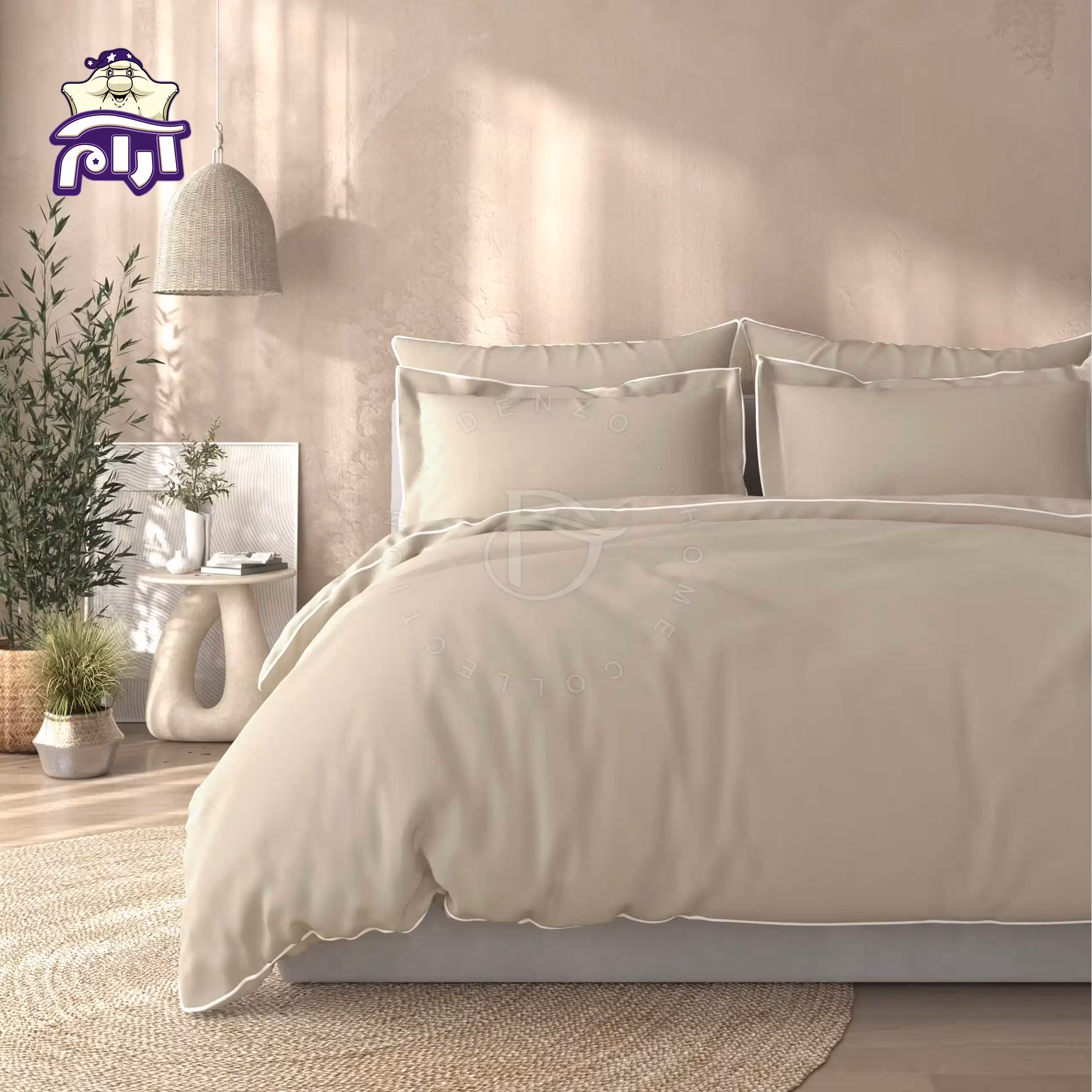 سرویس روتختی لحاف دو نفره دنزو 7 تکه کد 50