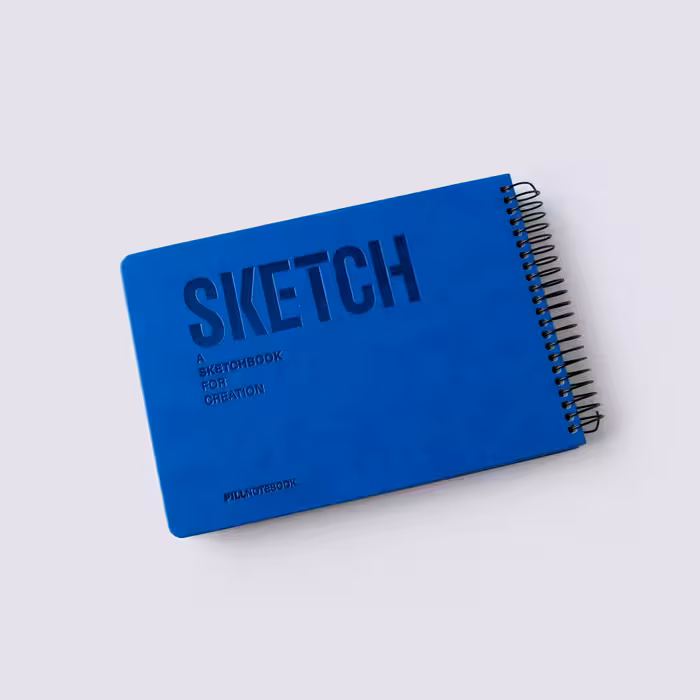 دفتر طراحی آ5 SKETCH آبی کاربنی پیل (PILL)