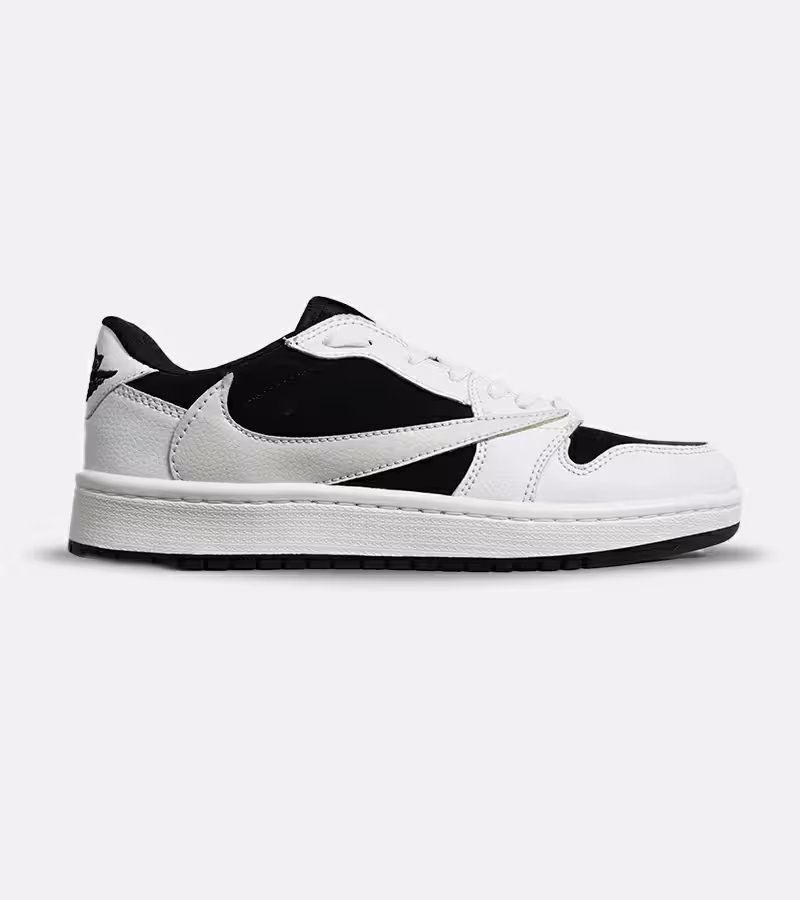 کفش کتانی مردانه سفید مشکی NIKE travis scott مدل 7030