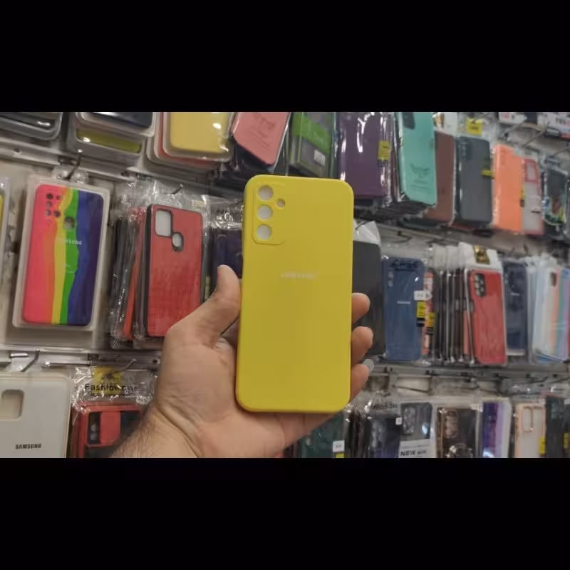 گارد سیلیکونی اورجینال پاک کنی سامسونگ A24 رنگ زرد