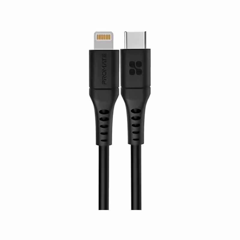 کابل USB-C به لایتنینگ پرومیت مدل PowerLink-120 طول 1.2 متر