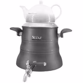 کتری قوری نزاز 6 لیتر کد 3027 رنگ طوسی