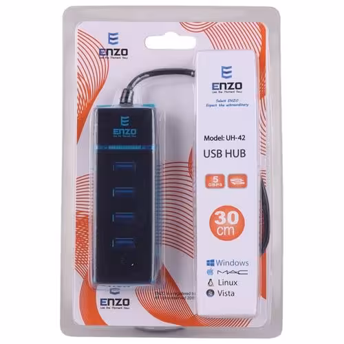 هاب4 پورت  USB2 انزو مدل 42