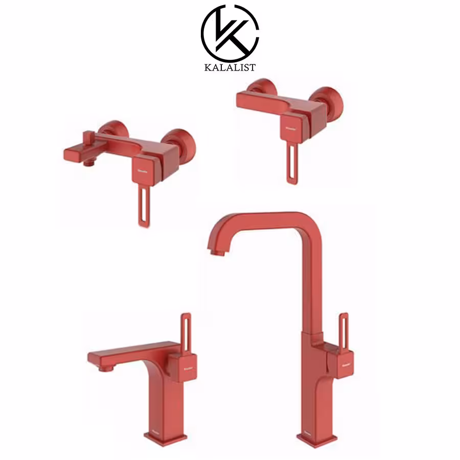 شیرآلات برند شودر مدل میشل قرمز-سرمه ای