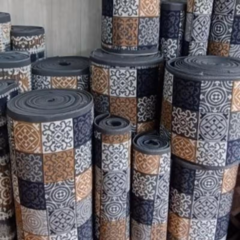 کناره گلیم فرش ماشینی طرح شایان دودی سایزسفارشی 1،90در80(هزینه ارسال باخریدارمیباشدپس کرایه)